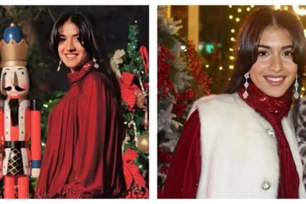 Radhika Merchant celebrates her first Christmas with Anant Ambani after her wedding in a little red dress that looks so cute