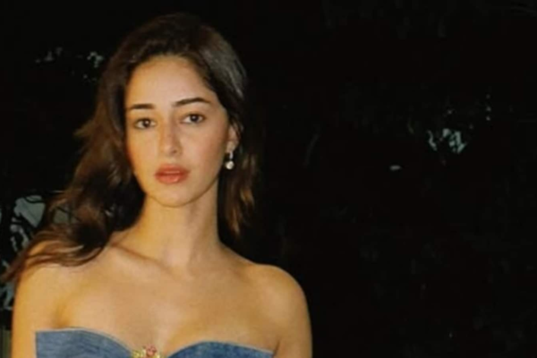 Ananya Panday pulls off the perfect look and proves that she is a real gift to fashion in a bow dress