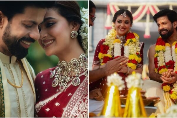 Keerthy Suresh Reveals She Wore Her Mom’s 30-Year-Old Red Repaired Saree To Her Wedding