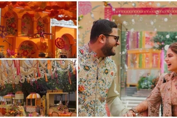 Inside the colorful “Mastani Mehandi” Jeet Adani and Diva Shah became a possible 500 Indian artisans. Watch the video