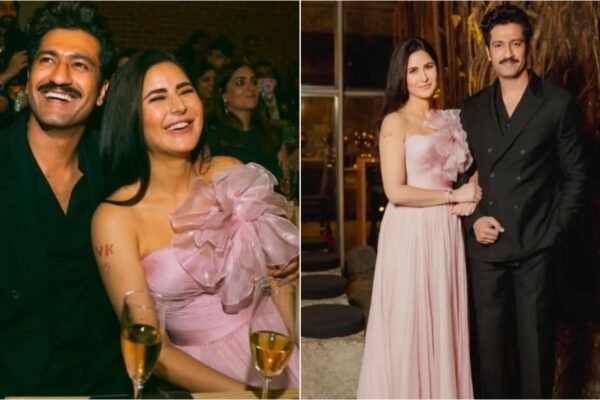 Katrina Kaif looks like a dream in the pink dress “4 varnish” at a wedding friend; Wiki Caushal is fascinated in black