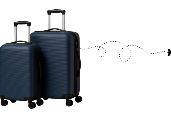 Stylish 2-part sets of the suitcase