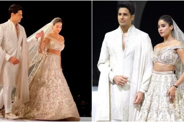 Janhvi Kapoor and Sidhart Malhotra look just out of fairy tales as exhibitions in the shimmery of white ethnic views