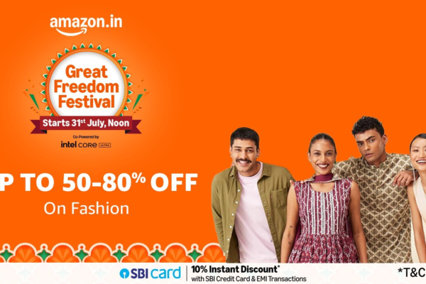 Up to 80% discount on official clothing for men and women on Amazon Great Freedom Festival 2025