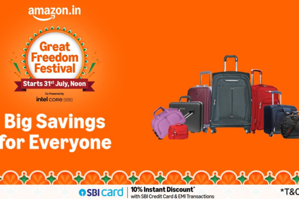Min 60% discount on hard trolleys on Amazon Great Freedom Festival Sale 2025; 8 best elections